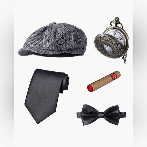 Men’s 1920’s Costume- 7 piece set - Picture 3 of 8